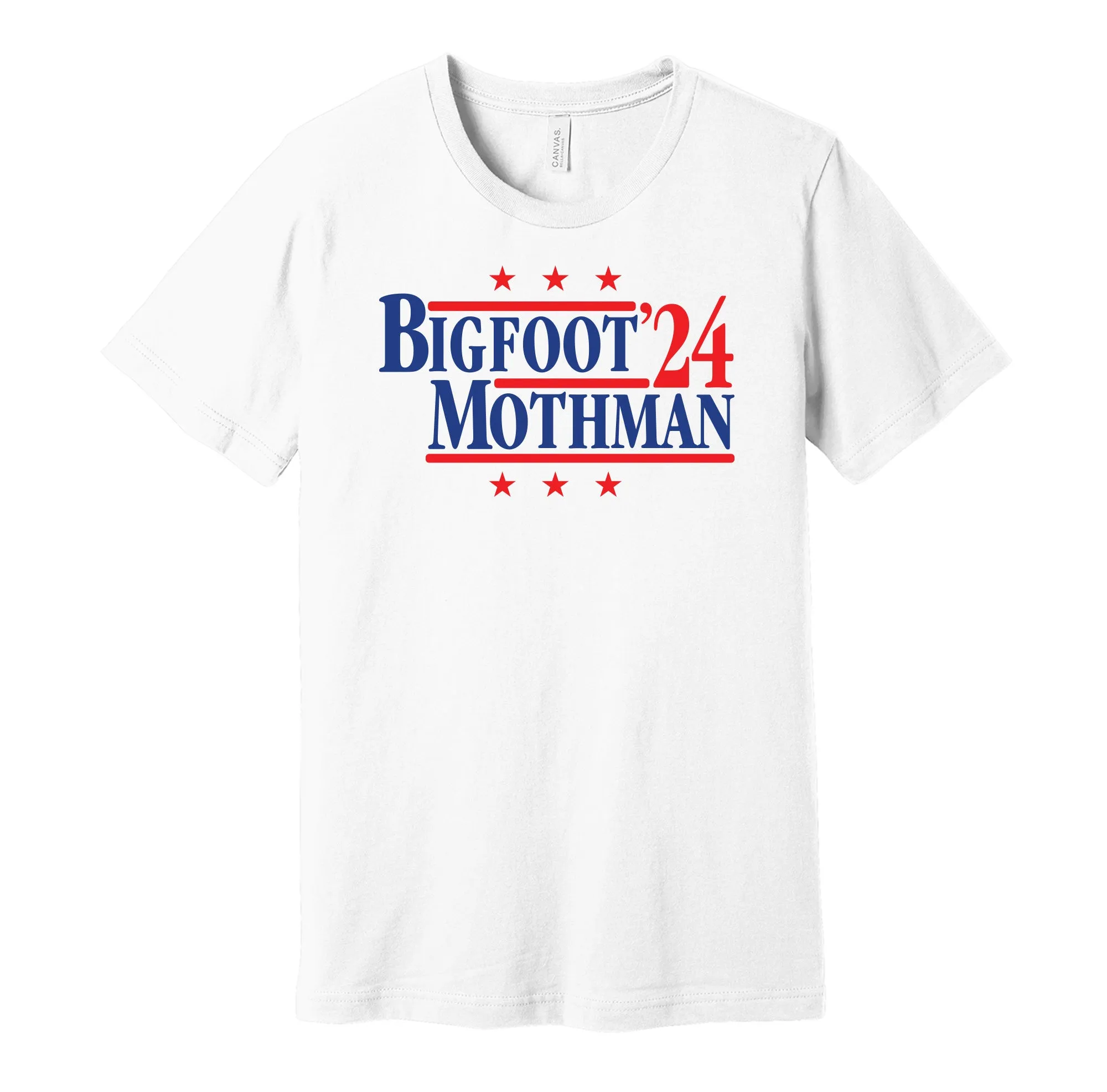 Bigfoot & Mothman '24 - Cryptid Enthusiast Political Campaign Parody T-Shirt - Hyper Than Hype Shirts (Copy)