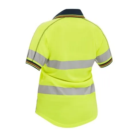 Bisley Womens Taped Two Tone Hi-Vis Polo Shirt S/Sleeve