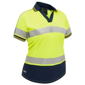 Bisley Womens Taped Two Tone Hi-Vis Polo Shirt S/Sleeve