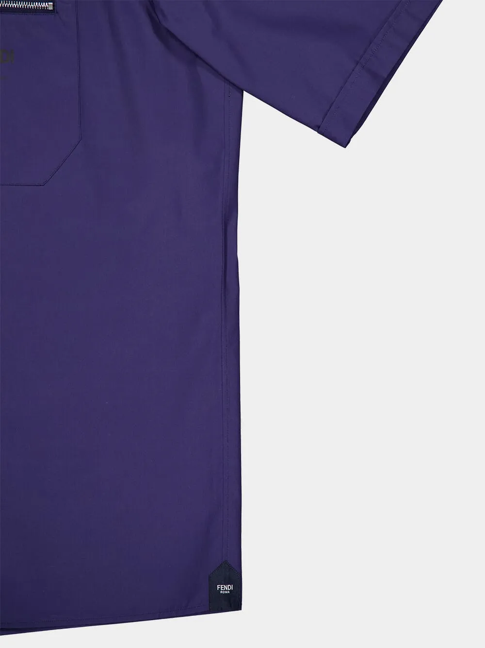Blue Cotton Poplin Shirt
