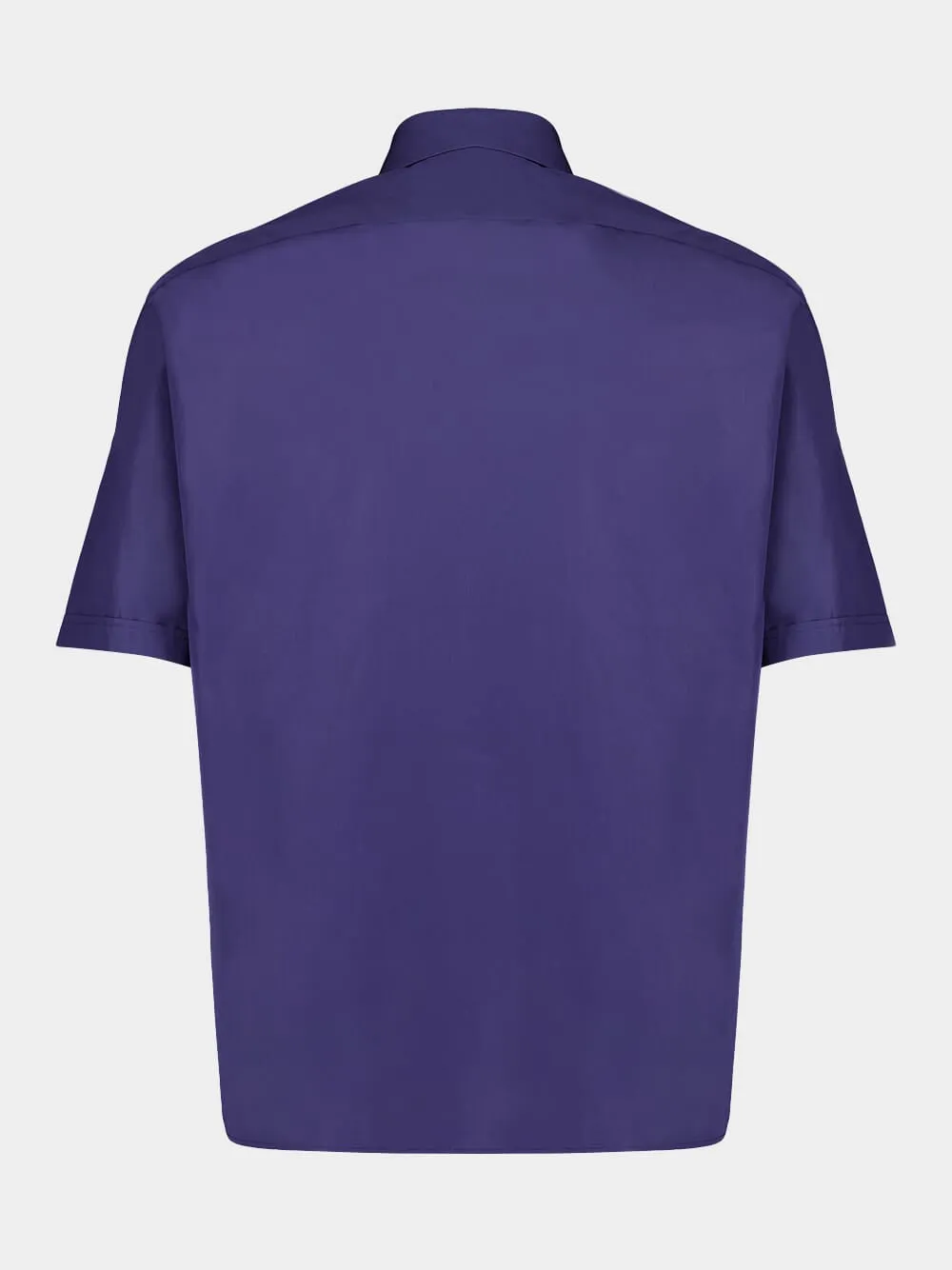 Blue Cotton Poplin Shirt