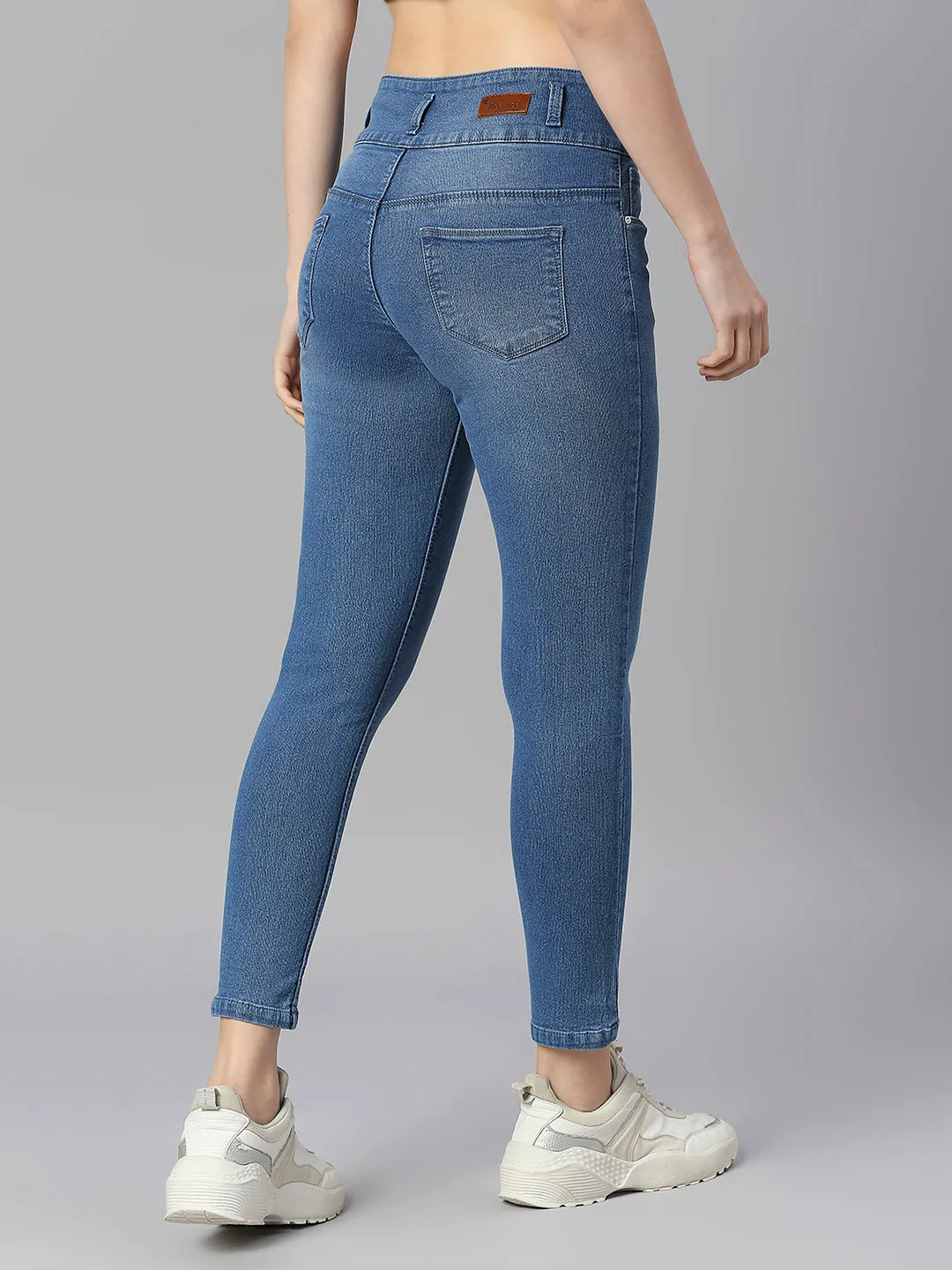 Blue Skinny Fit Jeans with Insert Pockets