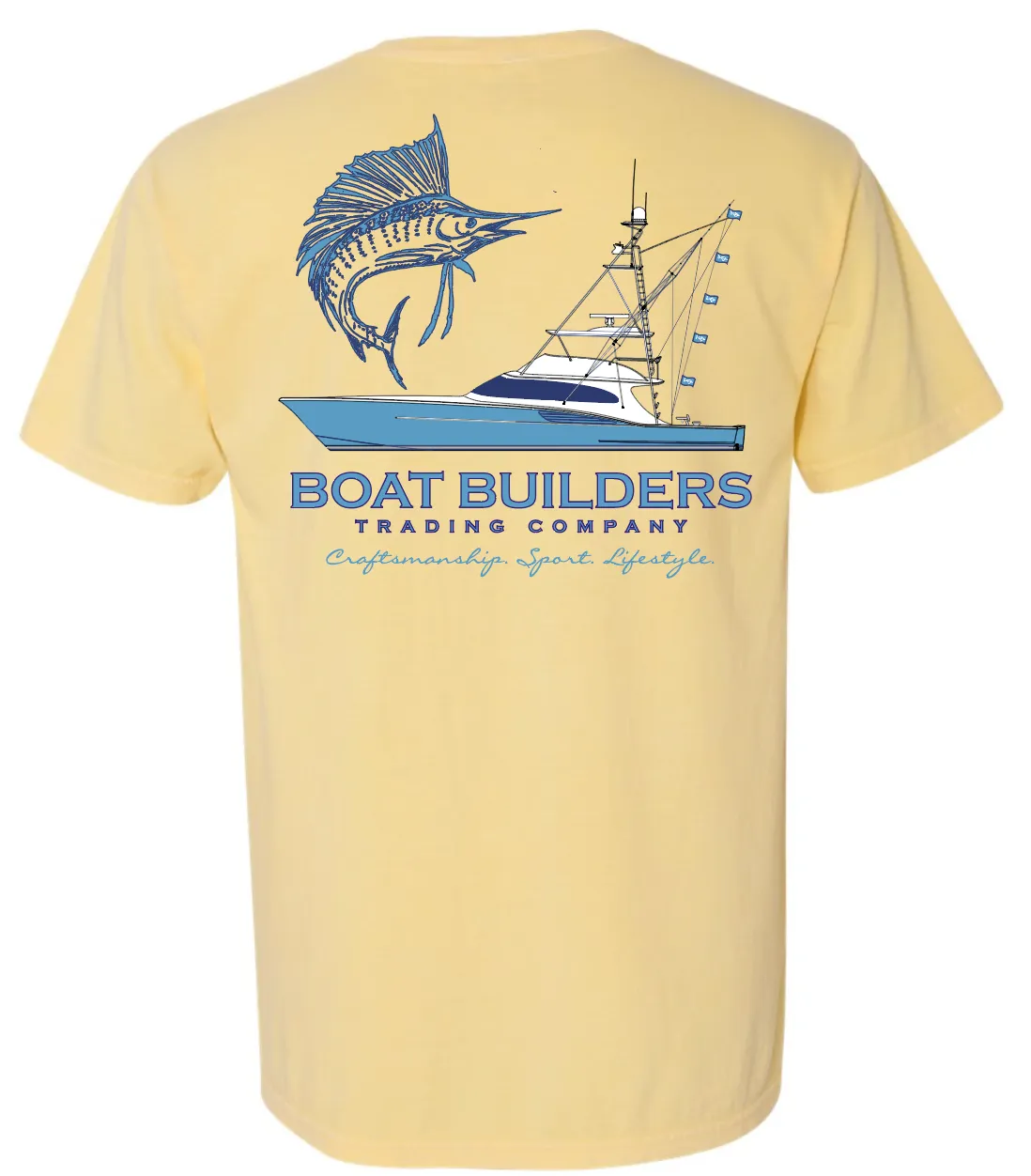 Boat Builders Trading True Blue Sportfish w Sailfish