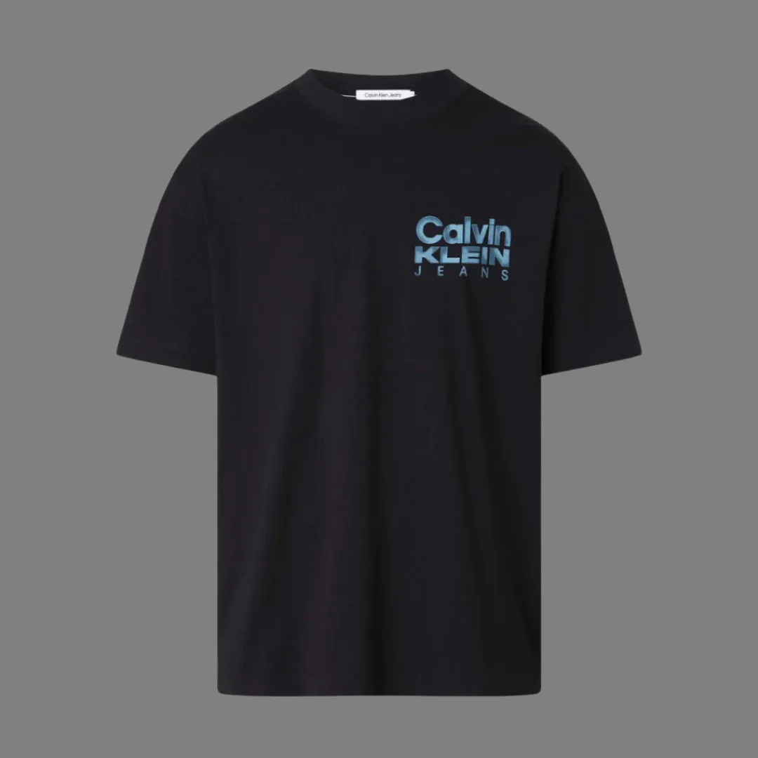 Bold Colour Institutional T-Shirt (Black)