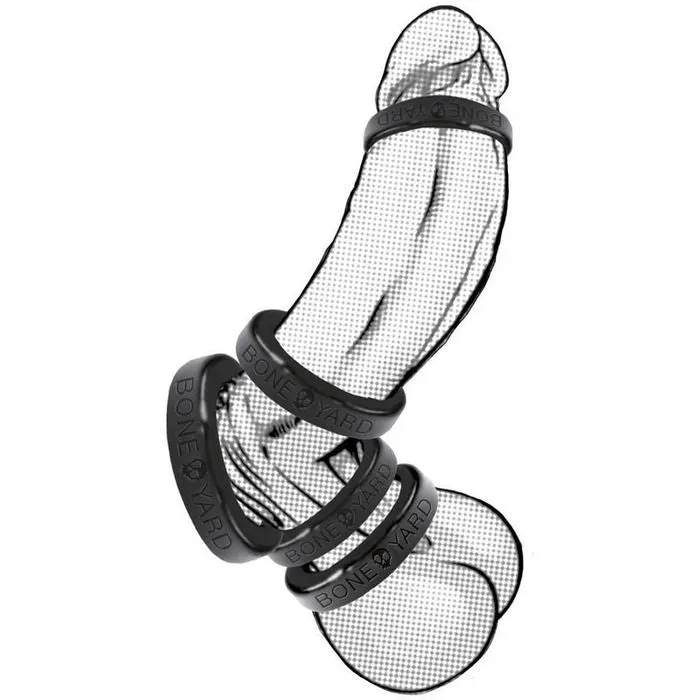 Boneyard Silicone Black 50mm Cock Ring