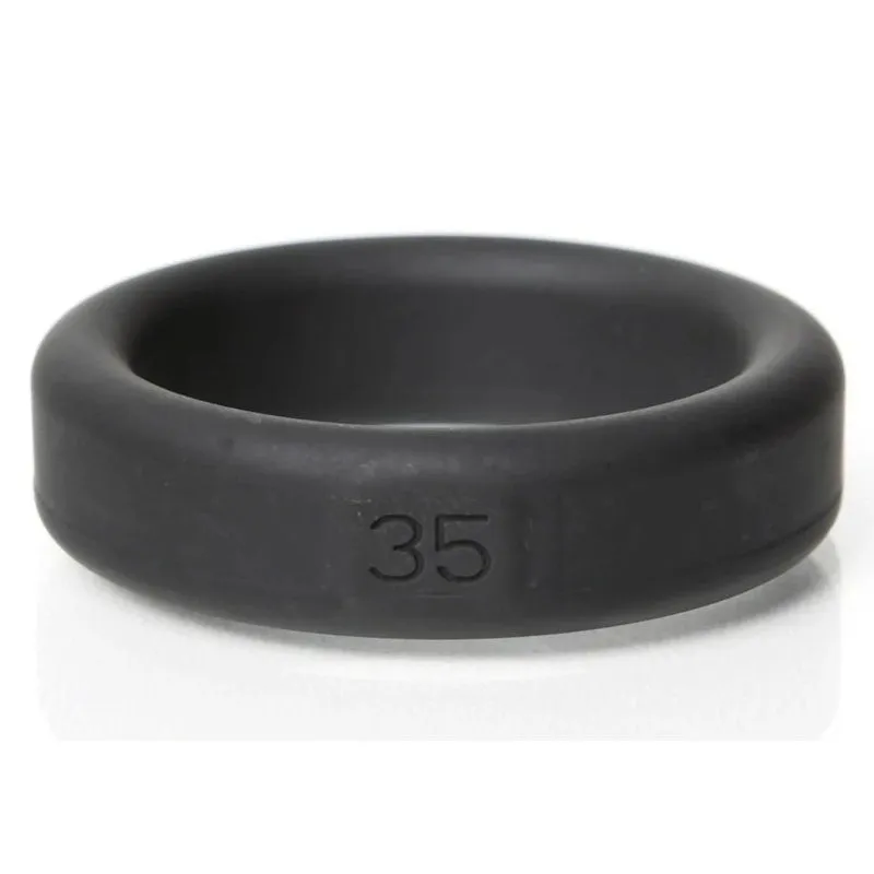 Boneyard Silicone Black Cock Ring 5 Pcs Kit