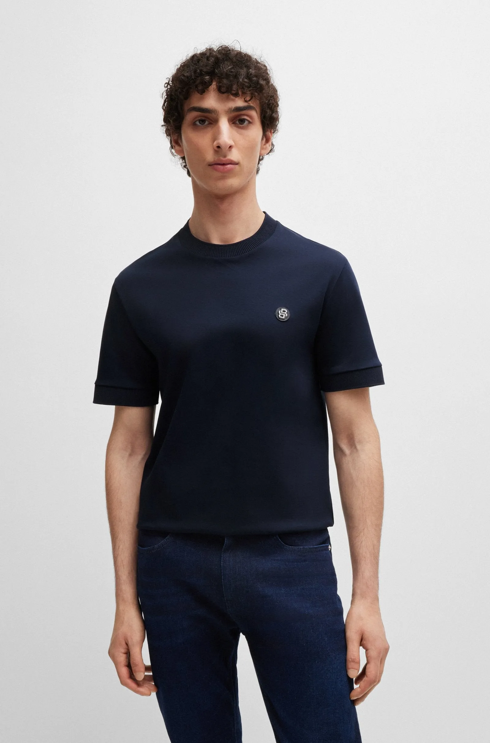 BOSS T-Shirts Regular Fit in Cotton - C-TAUT 01 10263030 01-50520298