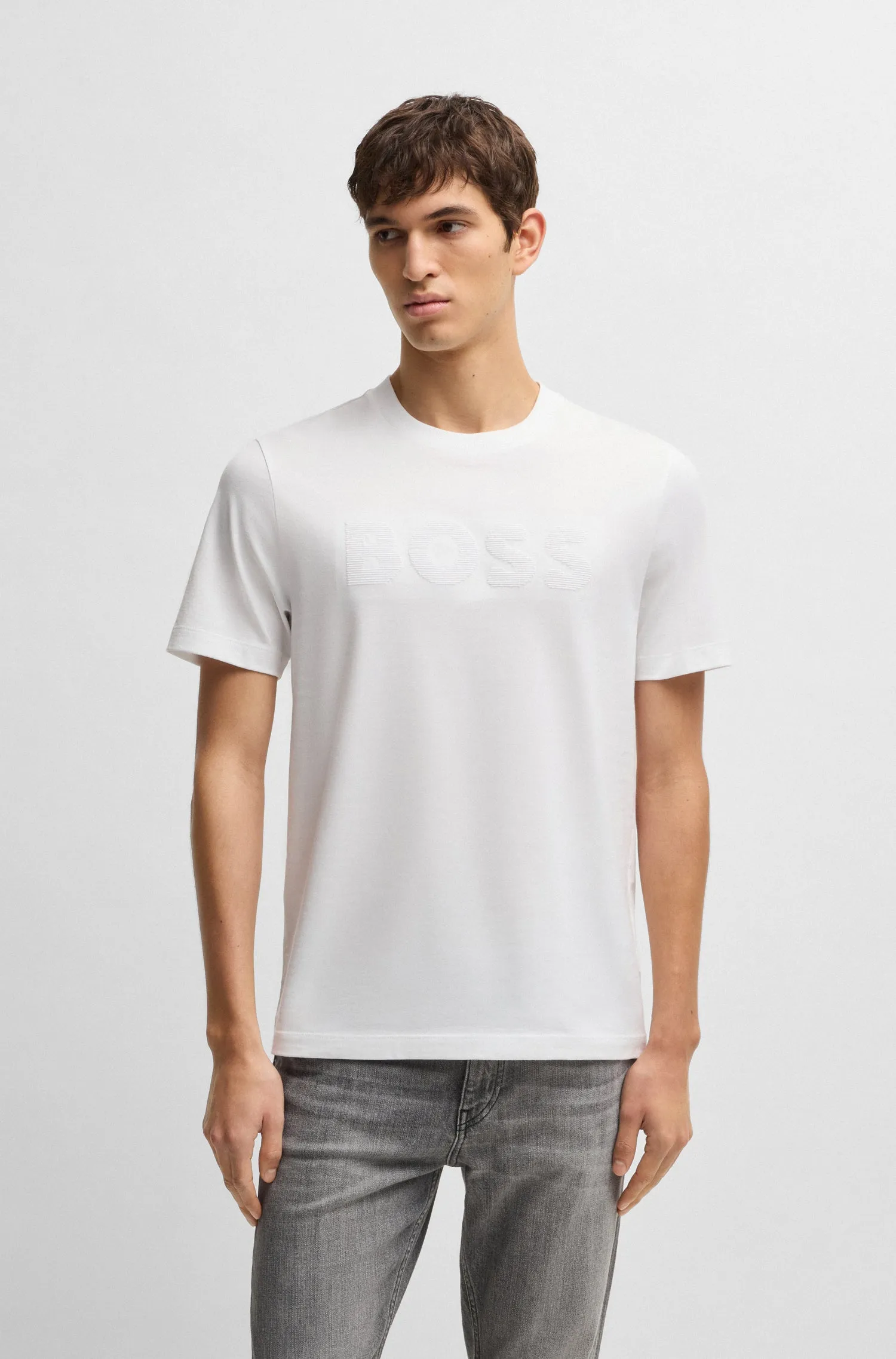 BOSS T-Shirts Regular Fit in Cotton - C-THOMPSON 121 10247170 01-50536796