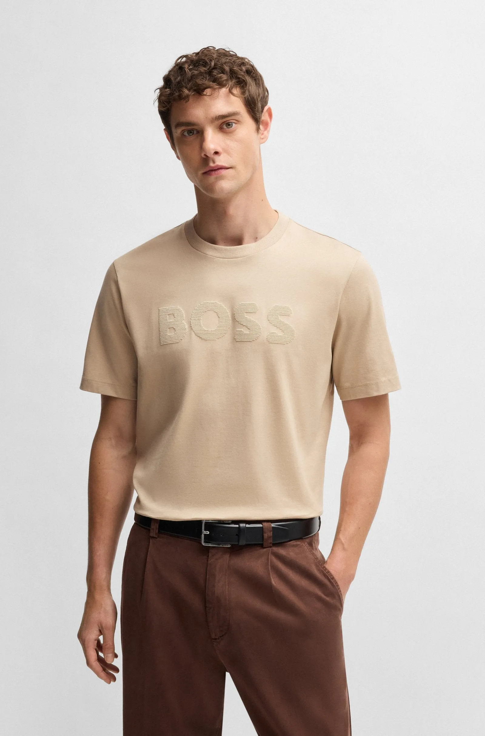 BOSS T-Shirts Regular Fit in Cotton - C-THOMPSON 121 10247170 01-50536796