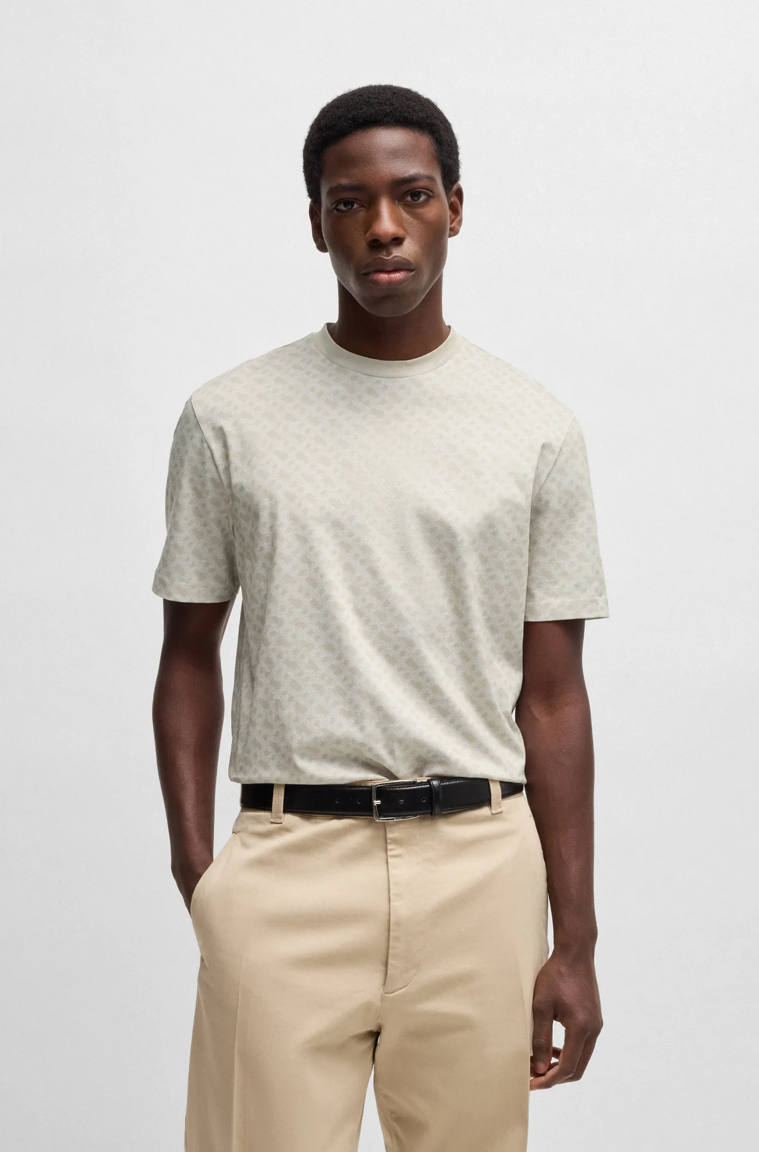 BOSS T-Shirts Regular Fit in Cotton - H-TAUT 80 10271435 01-50539303