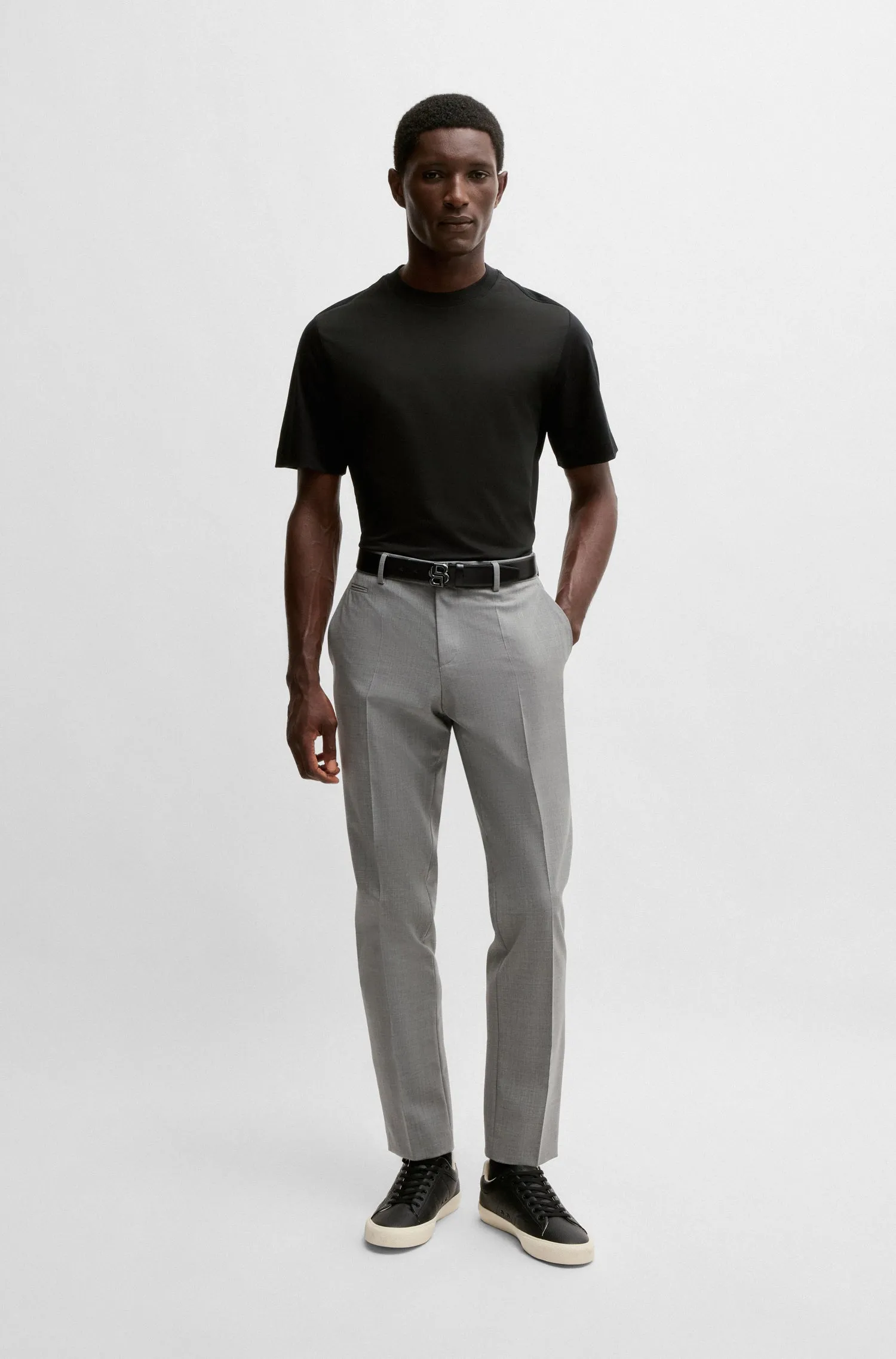 BOSS T-Shirts Regular Fit in Cotton Mix - P-THOMPSON 224 10269638 01-50531962