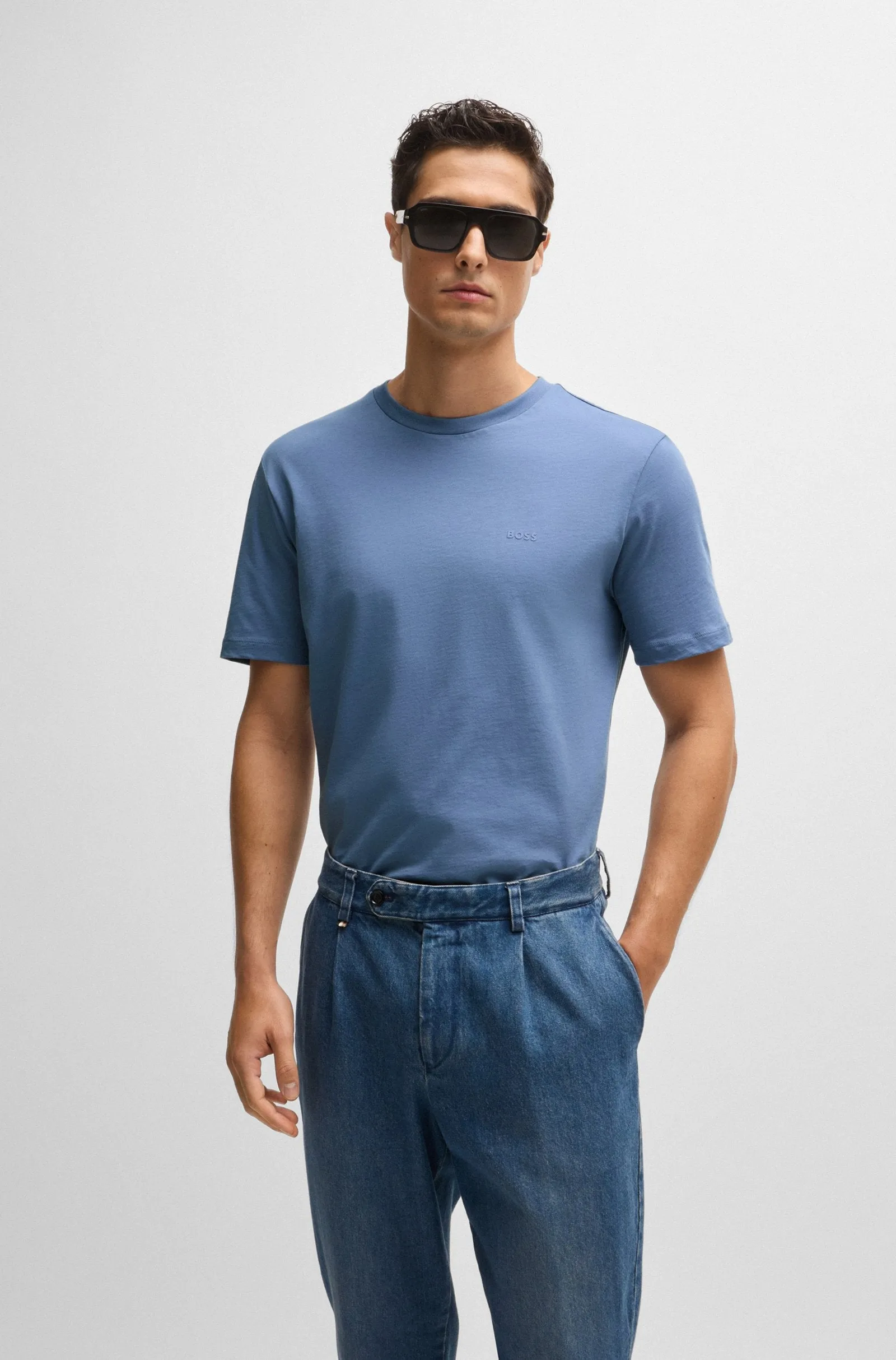 BOSS T-Shirts Regular Fit in Cotton - THOMPSON 01 10241525 01-50468347