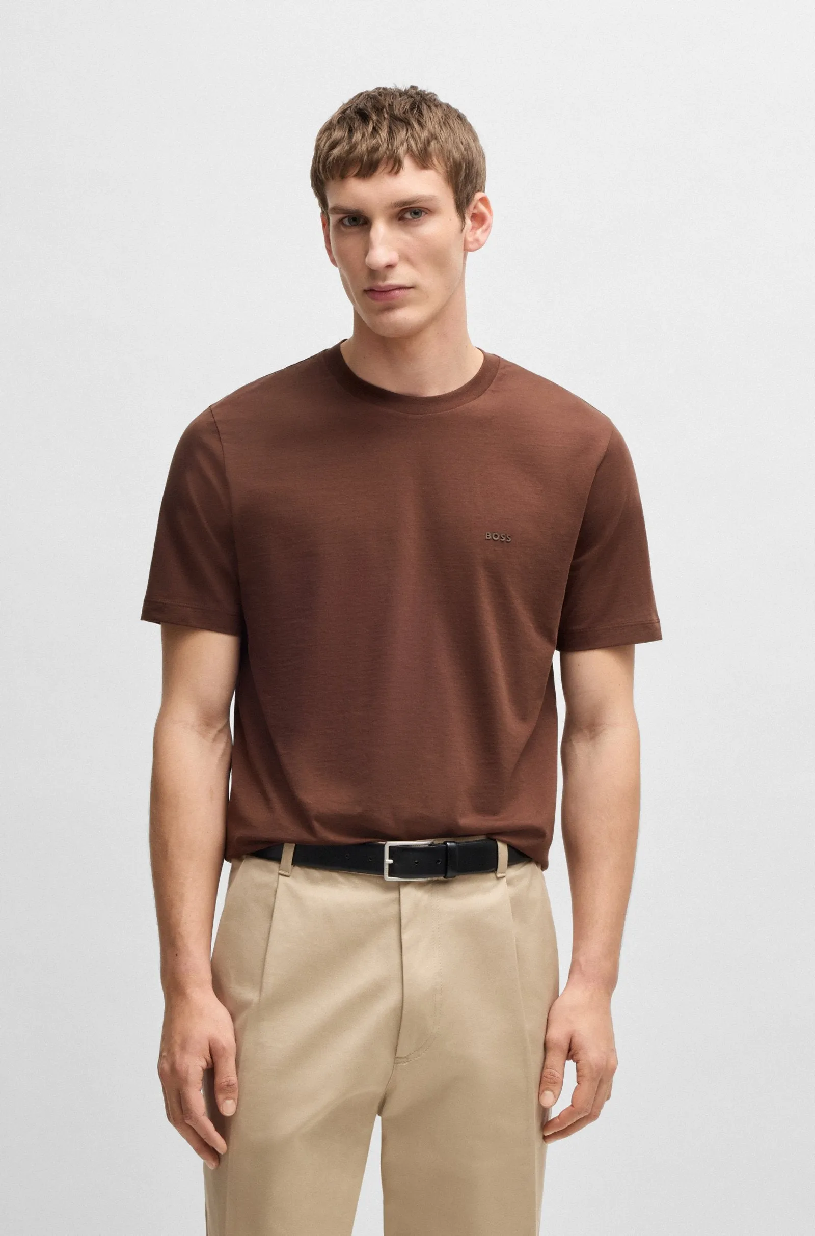 BOSS T-Shirts Regular Fit in Cotton - THOMPSON 01 10241525 01-50468347