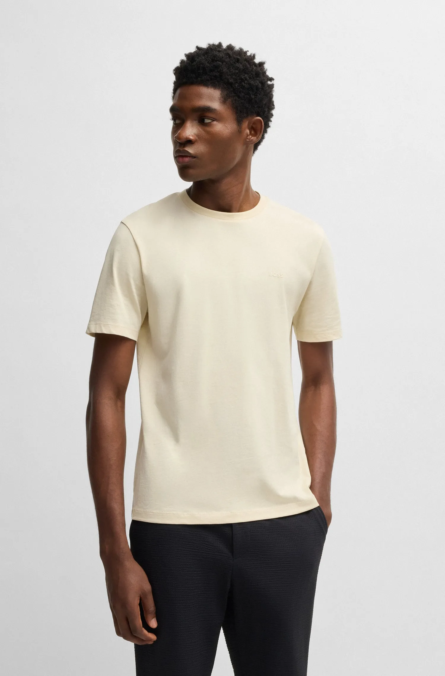 BOSS T-Shirts Regular Fit in Cotton - THOMPSON 01 10241525 01-50468347