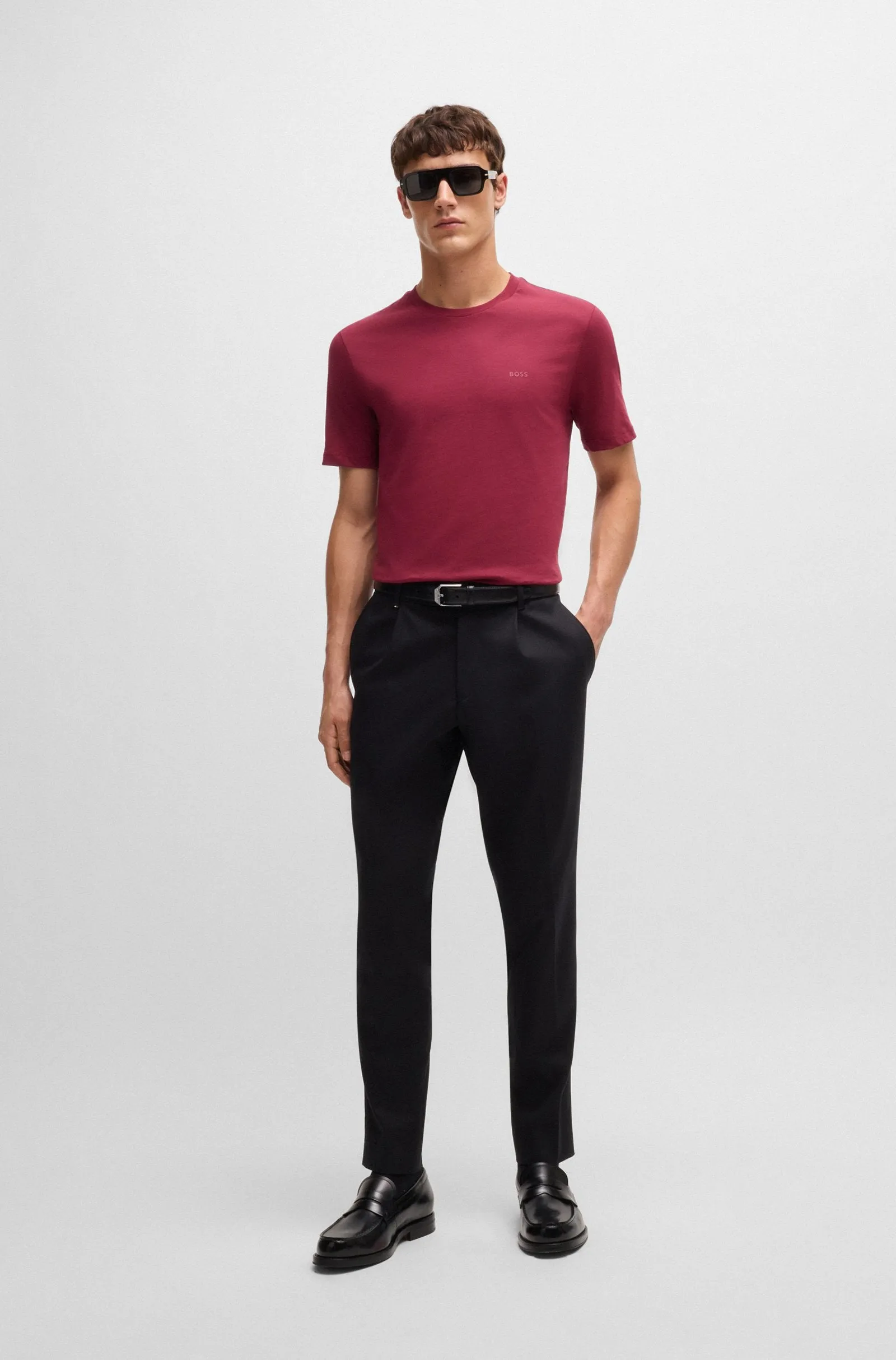 BOSS T-Shirts Regular Fit in Cotton - THOMPSON 01 10241525 01-50468347