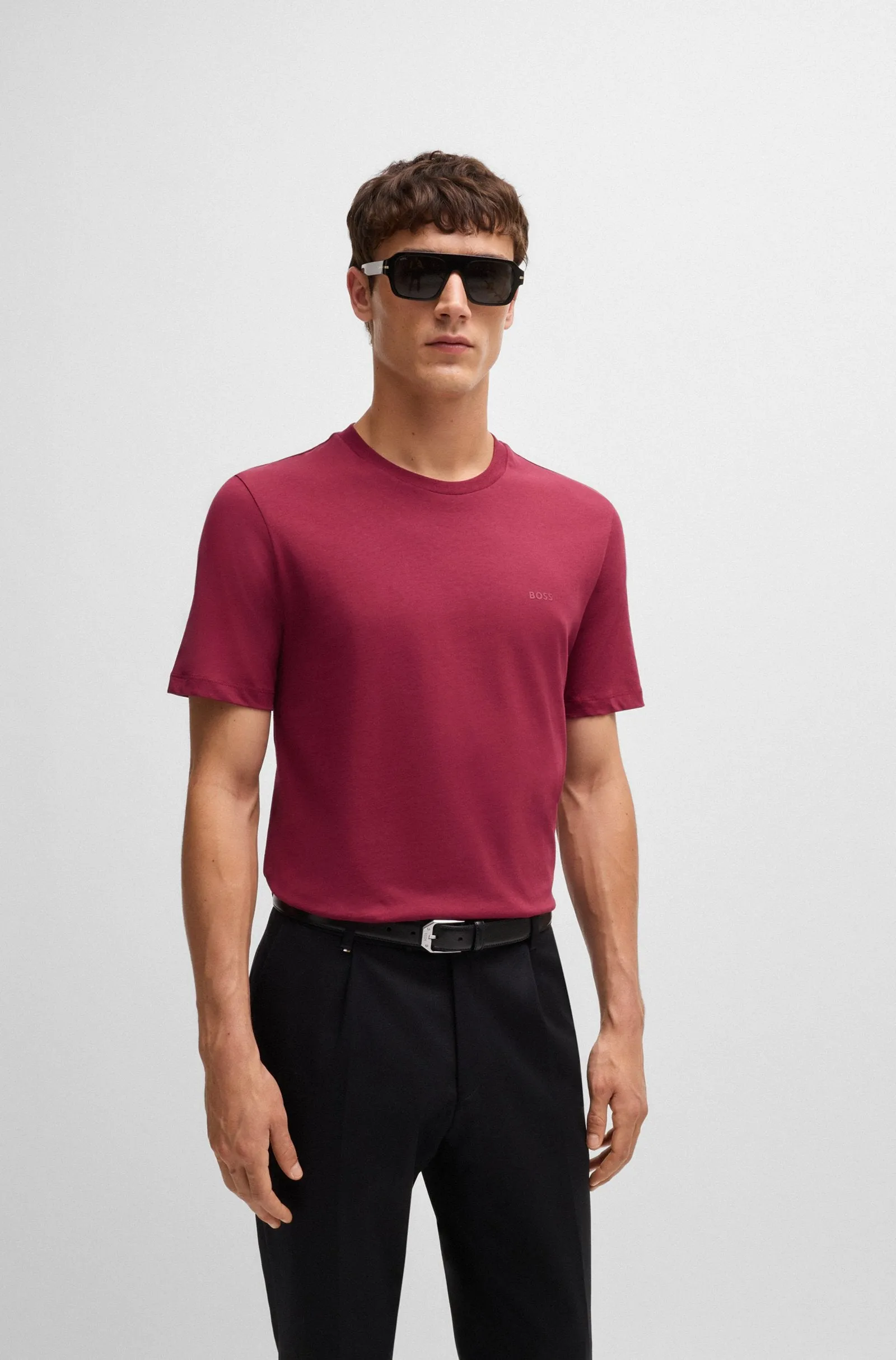 BOSS T-Shirts Regular Fit in Cotton - THOMPSON 01 10241525 01-50468347