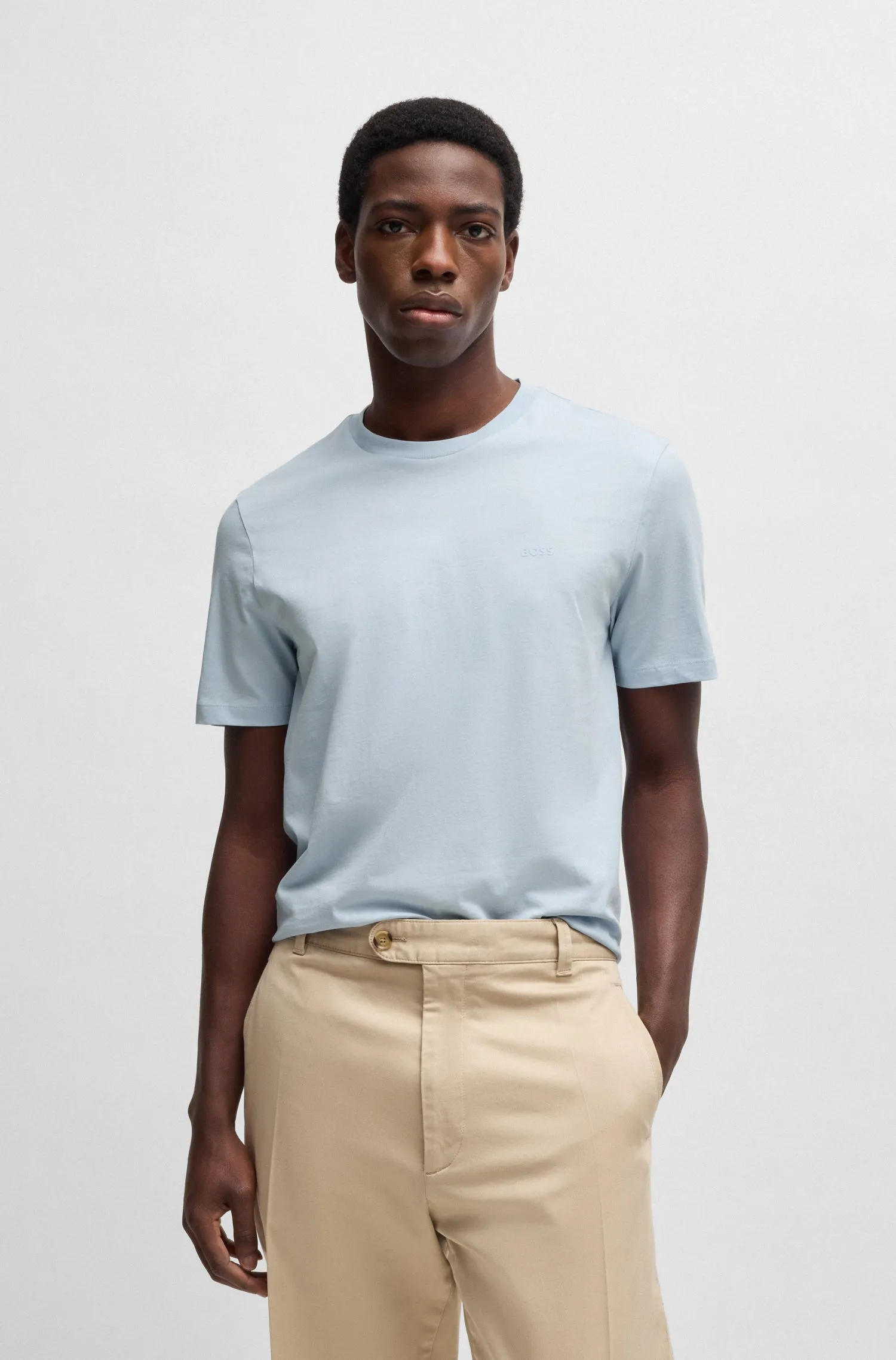 BOSS T-Shirts Regular Fit in Cotton - THOMPSON 01 10241525 01-50468347