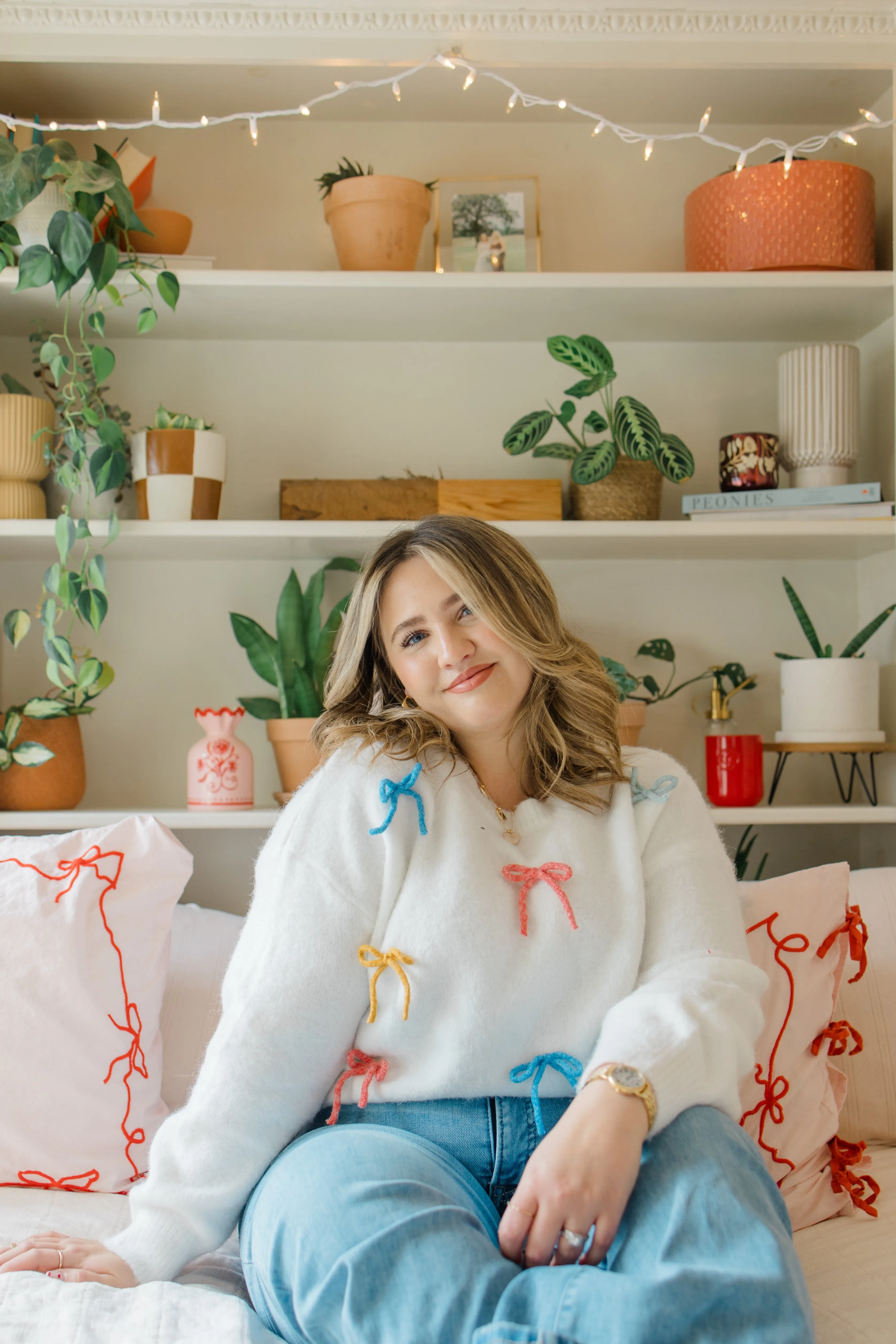 Bow Detail Crewneck Sweater