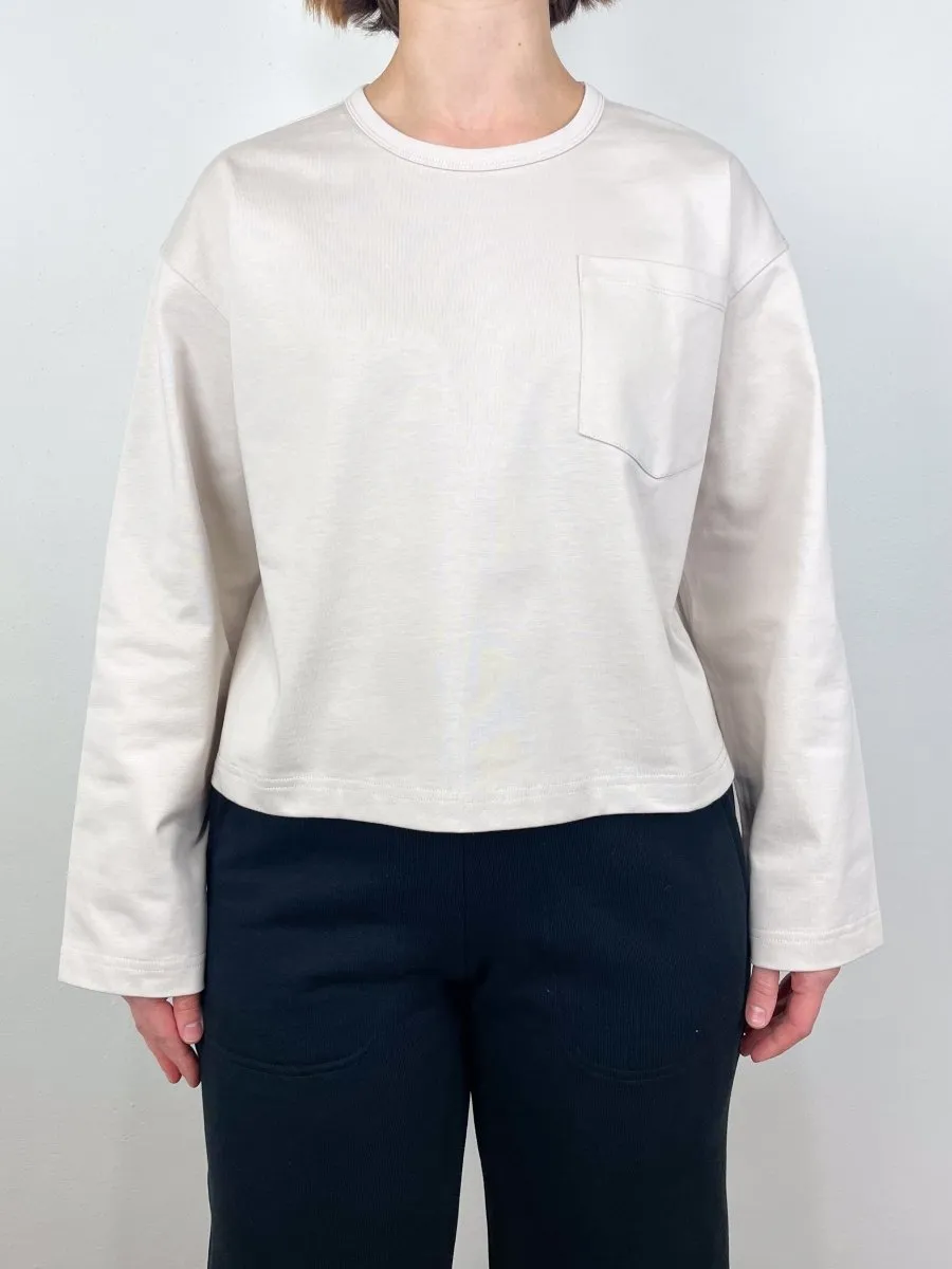 Boxy Tee in Oat