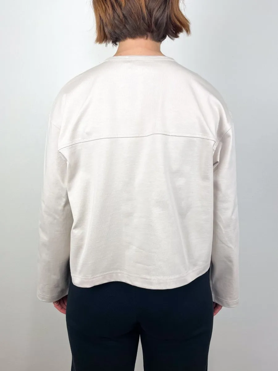 Boxy Tee in Oat