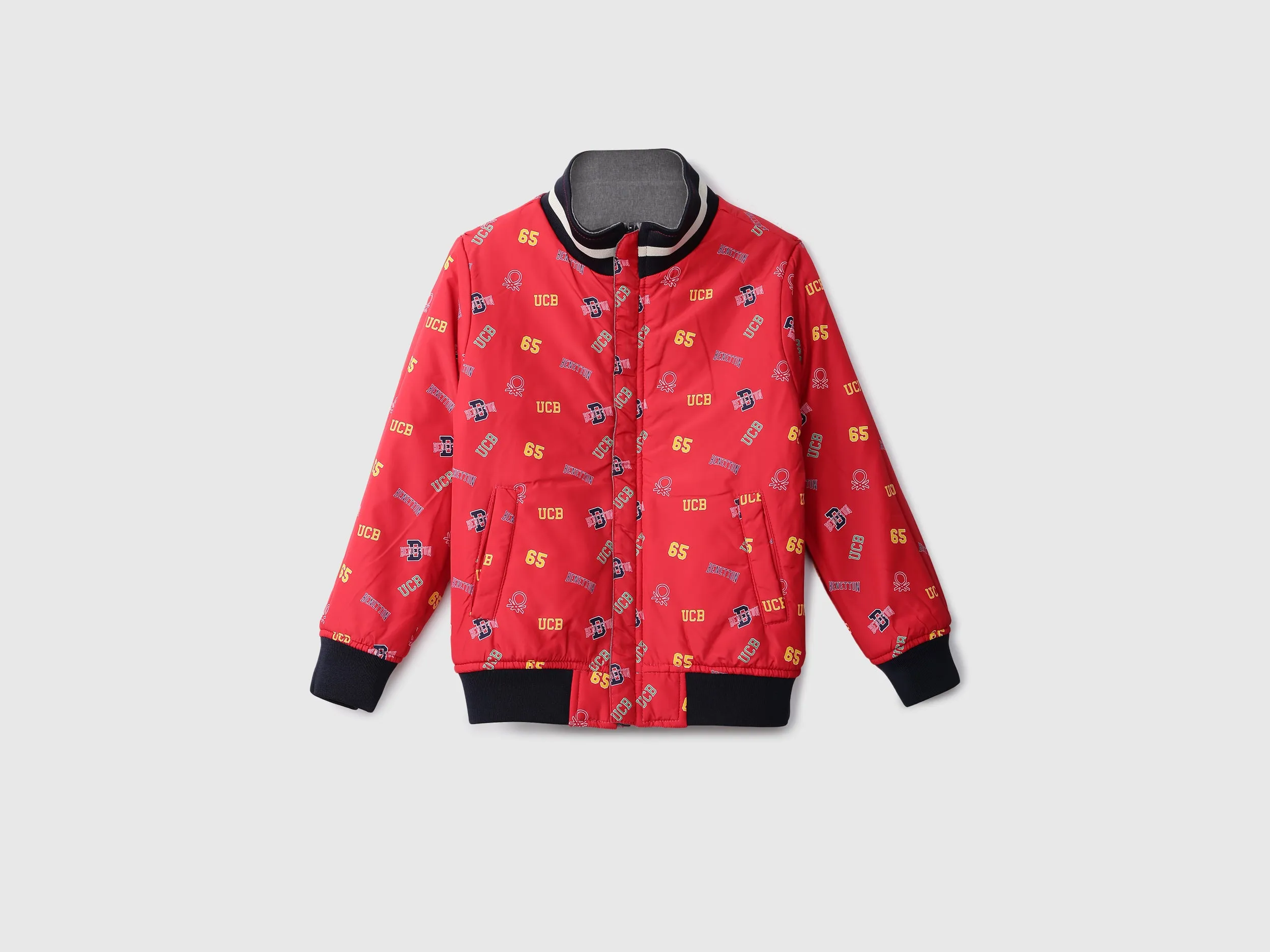 Boys Grey Reversible Jacket