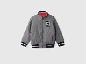 Boys Grey Reversible Jacket