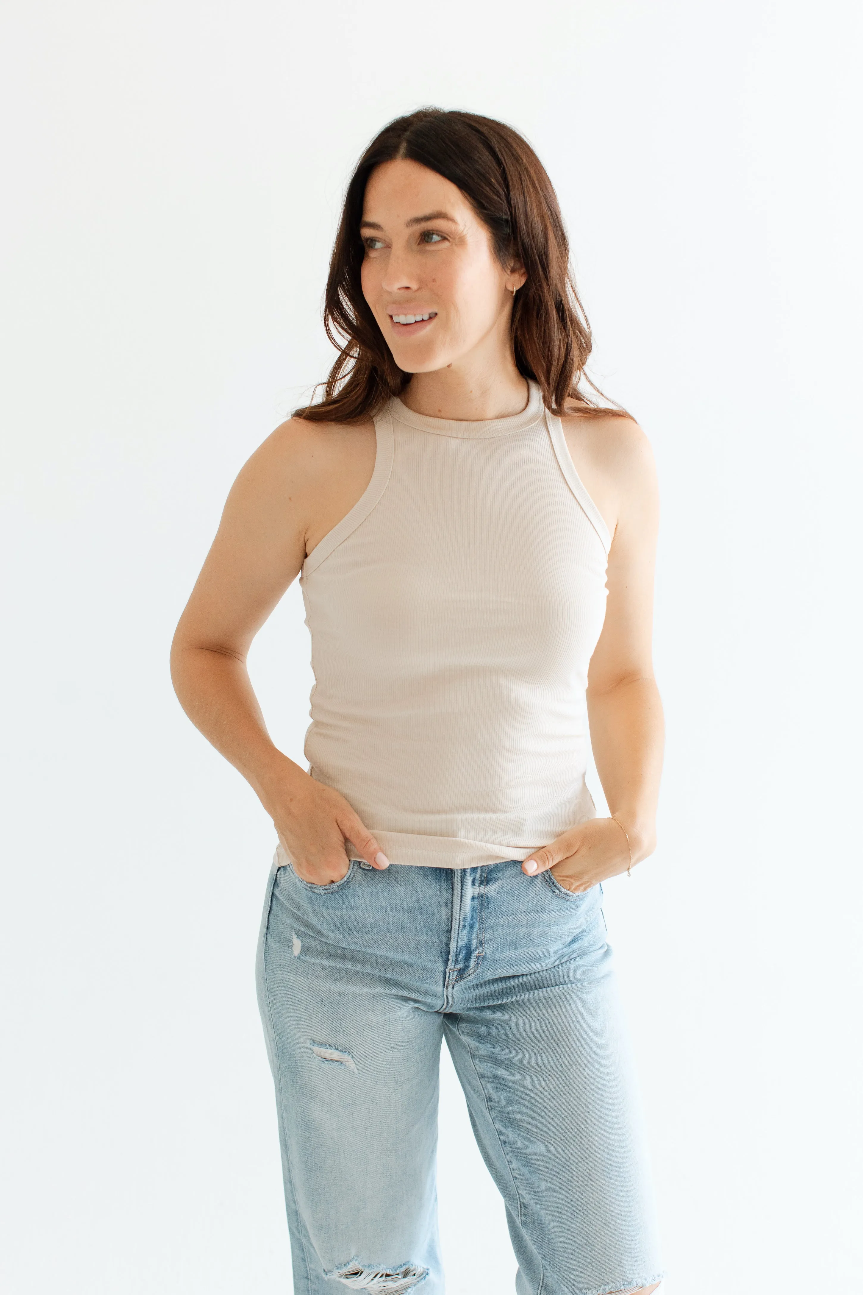 Brooke Essential Ribbed Tank