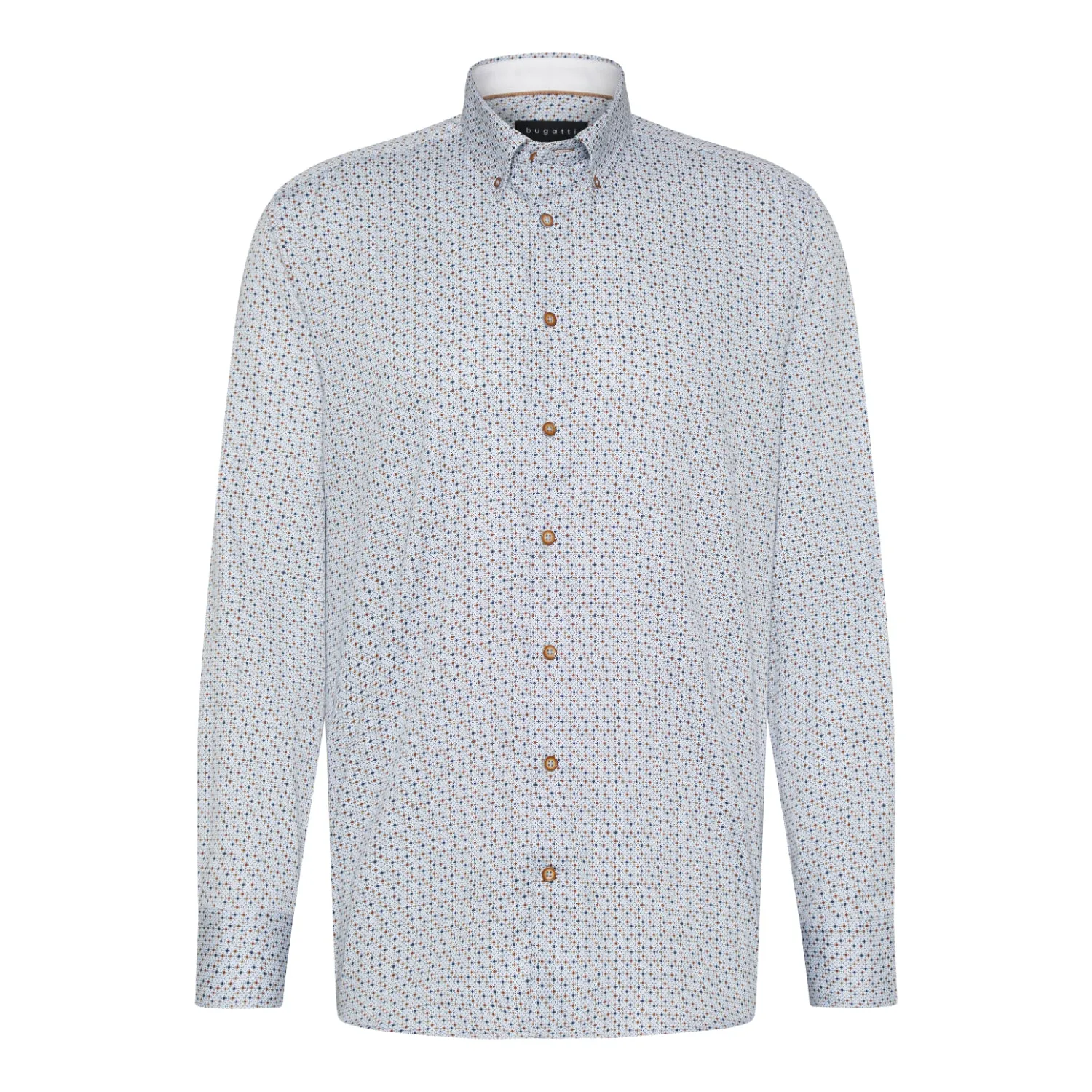 Bugatti Men's Abstract Patterned Long-Sleeve Shirt