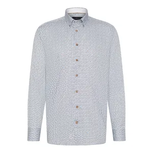 Bugatti Men's Abstract Patterned Long-Sleeve Shirt