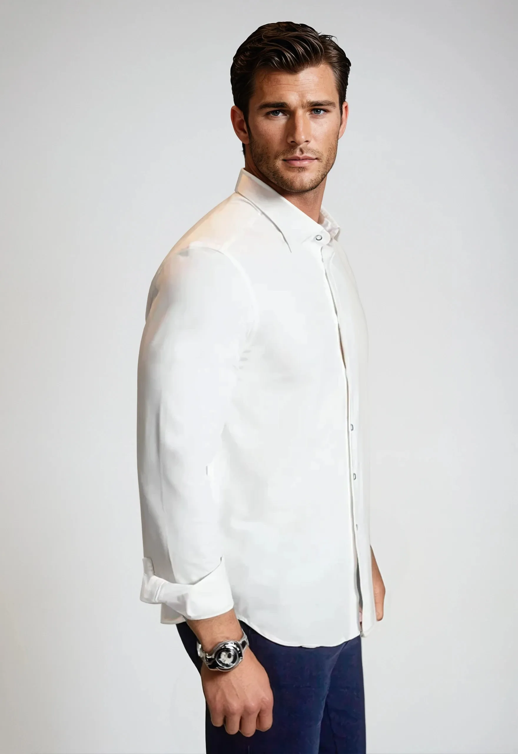 Buki   CINQO 'Single Shot' Long Sleeve Shirt White