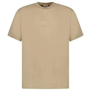 BURBERRY EMBROIDERED LOGO T-SHIRT BEIGE