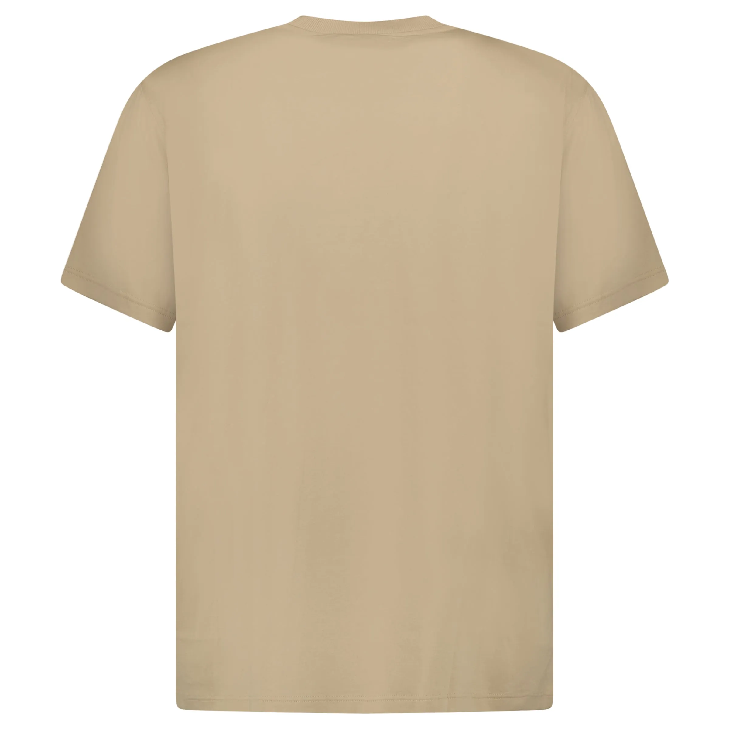 BURBERRY EMBROIDERED LOGO T-SHIRT BEIGE