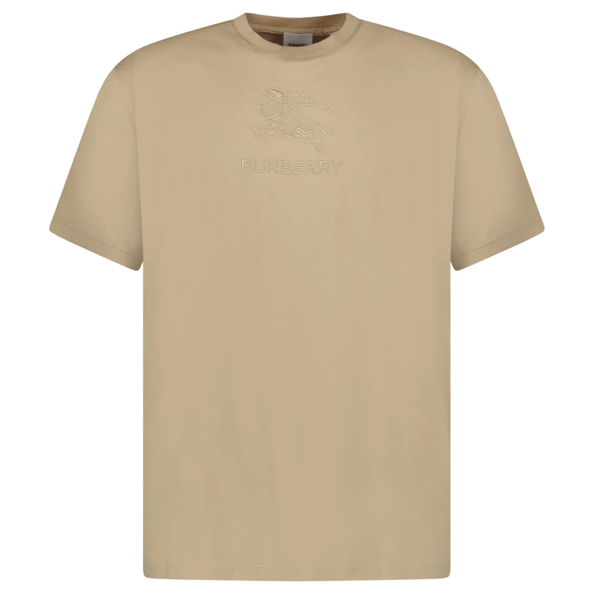 BURBERRY EMBROIDERED LOGO T-SHIRT BEIGE
