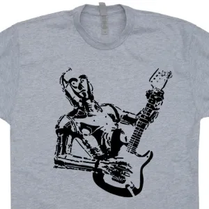 C3PO Guitar T Shirt Vintage Fender Guitar T Shirt Cool Guitar Shirt