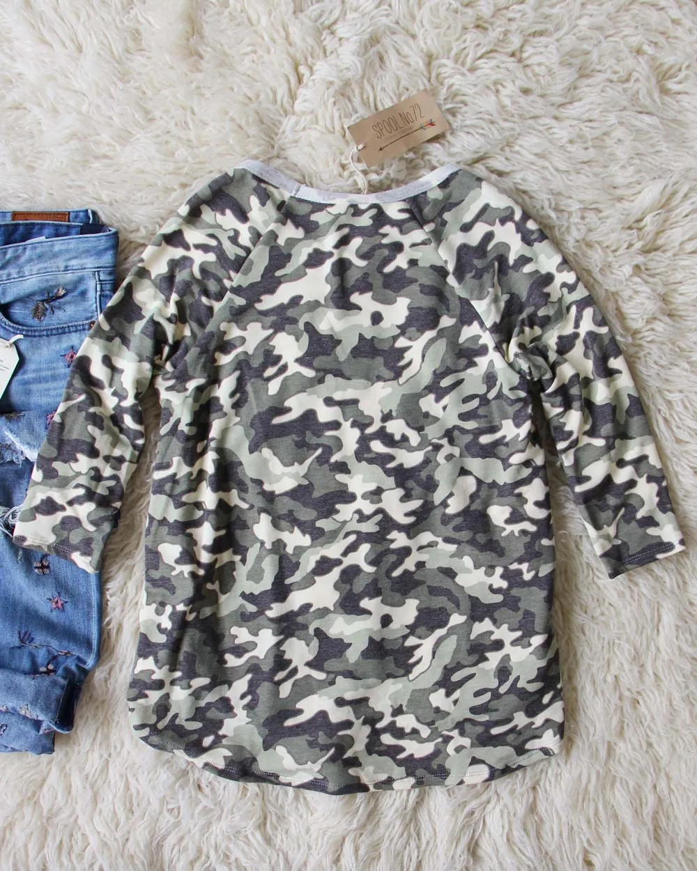 Camo Baseball Tee