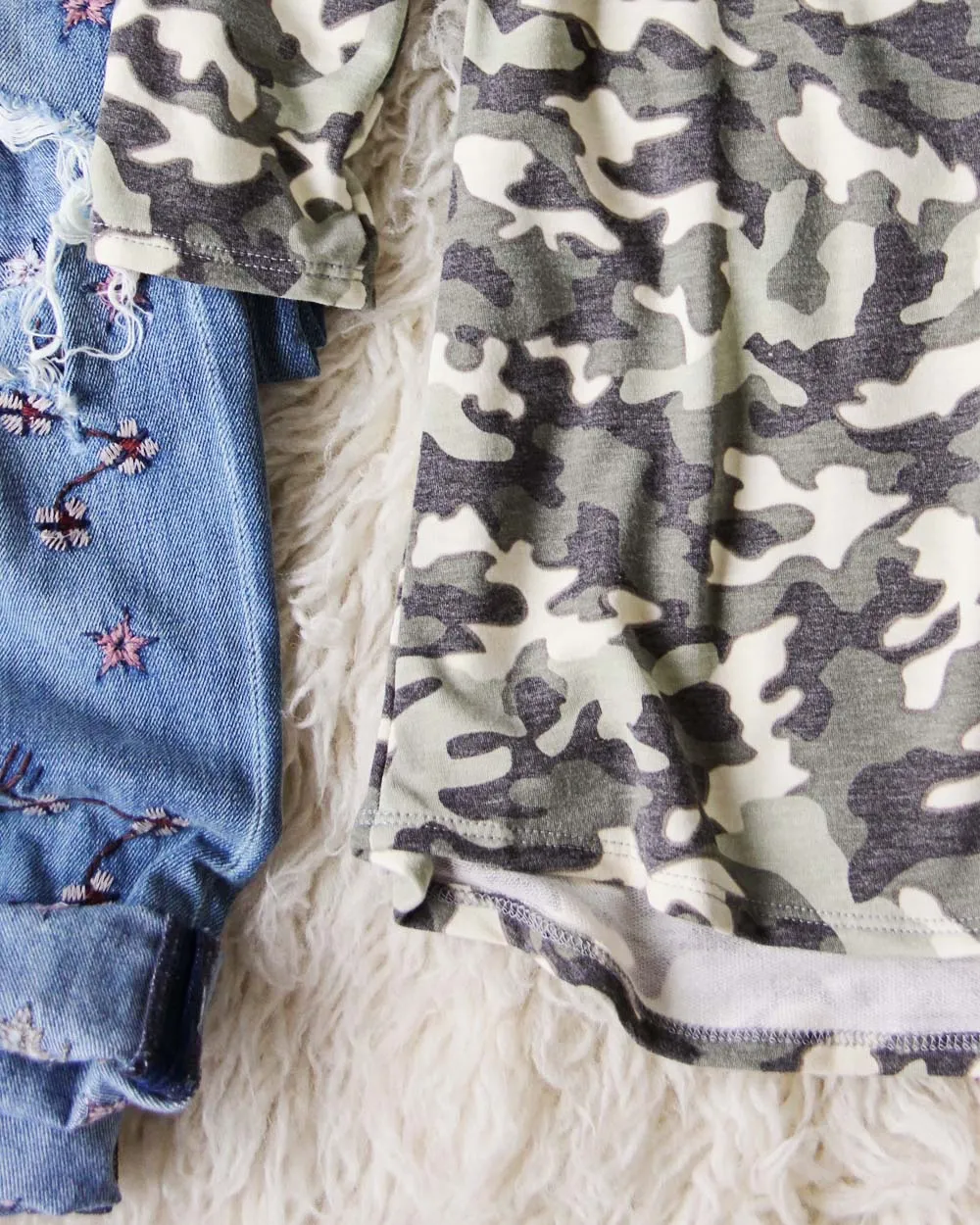 Camo Baseball Tee