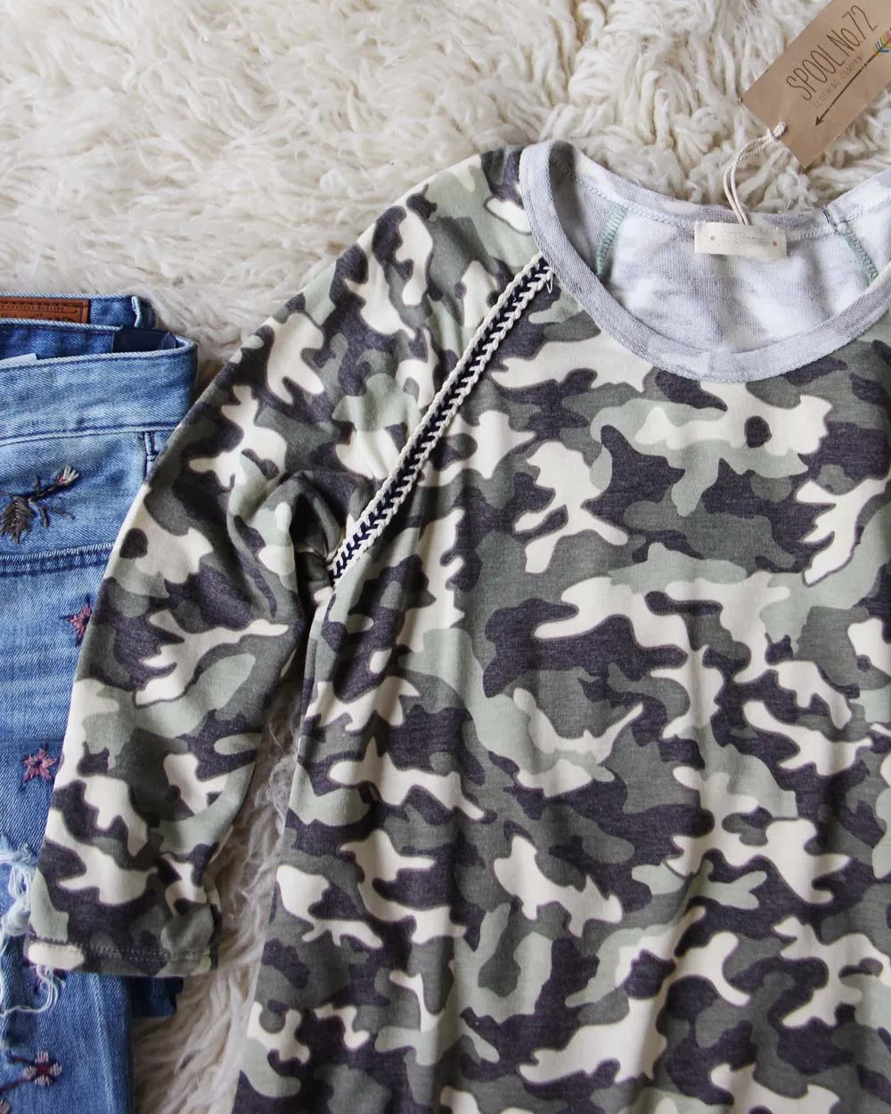 Camo Baseball Tee