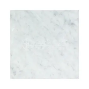 Carrara White Italian (Bianco Carrara) Marble 18 X 18 Field Tile (Lot of 20 pcs. (45 sq. ft.), Polished)