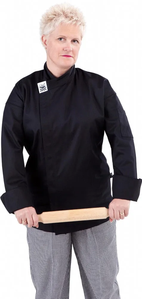 Chef Revival - Modern Black Long Sleeve Chef Jacket