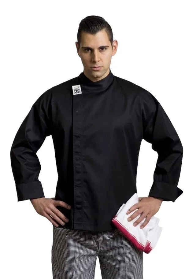 Chef Revival - Modern Black Long Sleeve Chef Jacket