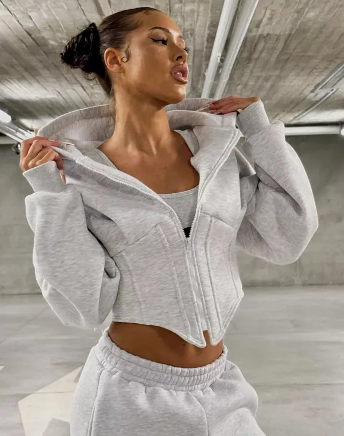 Chic Leopard Patchwork Zipper Hoodie for Bold Street Style