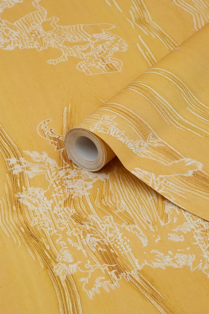 chinoiserie scenic wallpaper