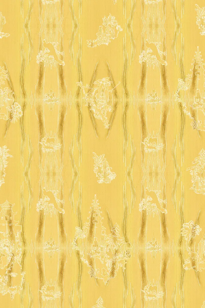 chinoiserie scenic wallpaper