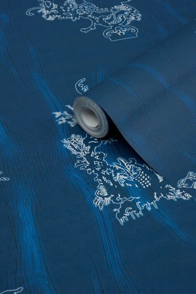 chinoiserie scenic wallpaper