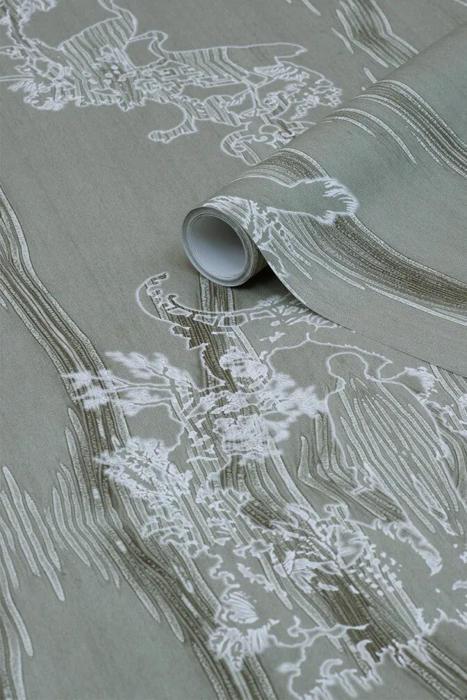 chinoiserie scenic wallpaper