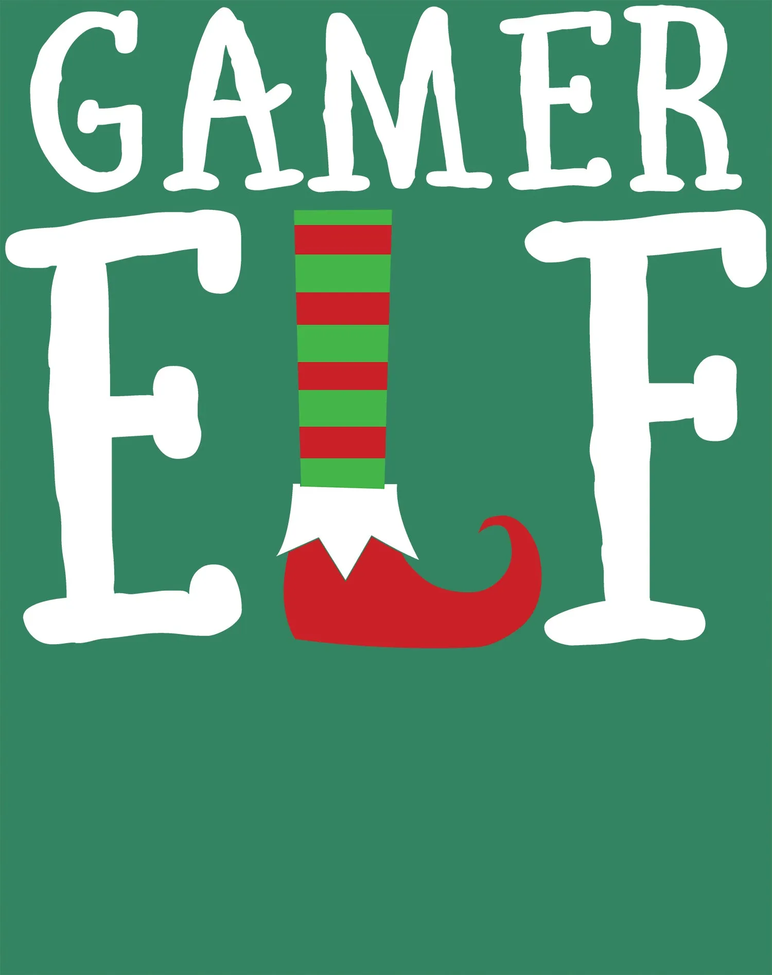Christmas Elf Squad Gamer Meme Cute Funny Matching Family Youth T-Shirt