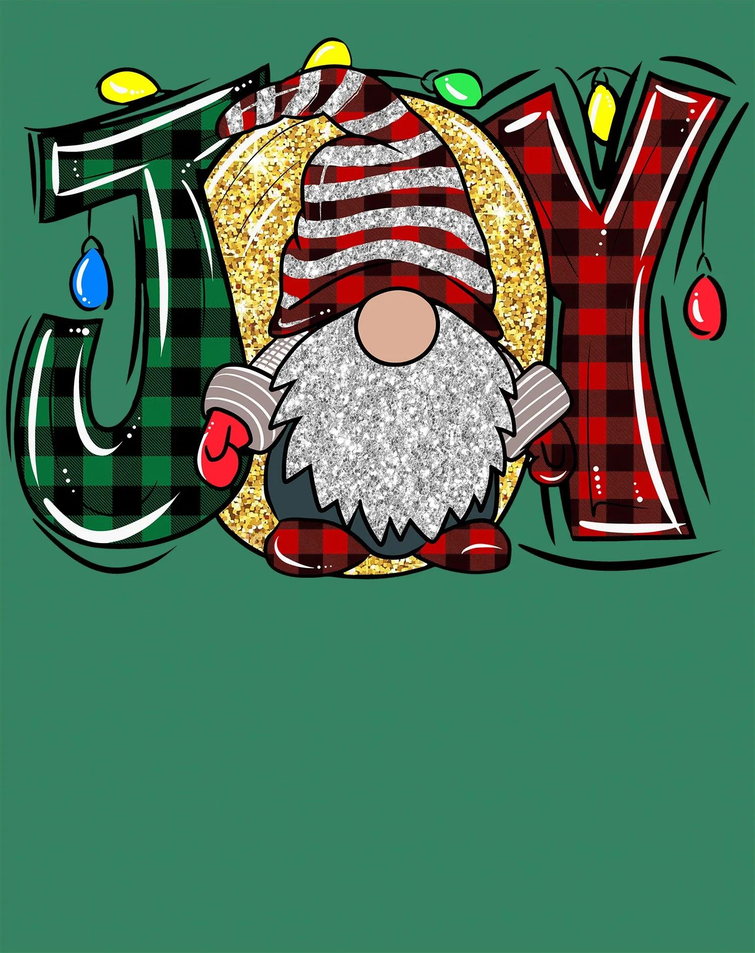 Christmas Gnome Joy Sparkle Meme Traditional Xmas Family Fun Men's T-Shirt