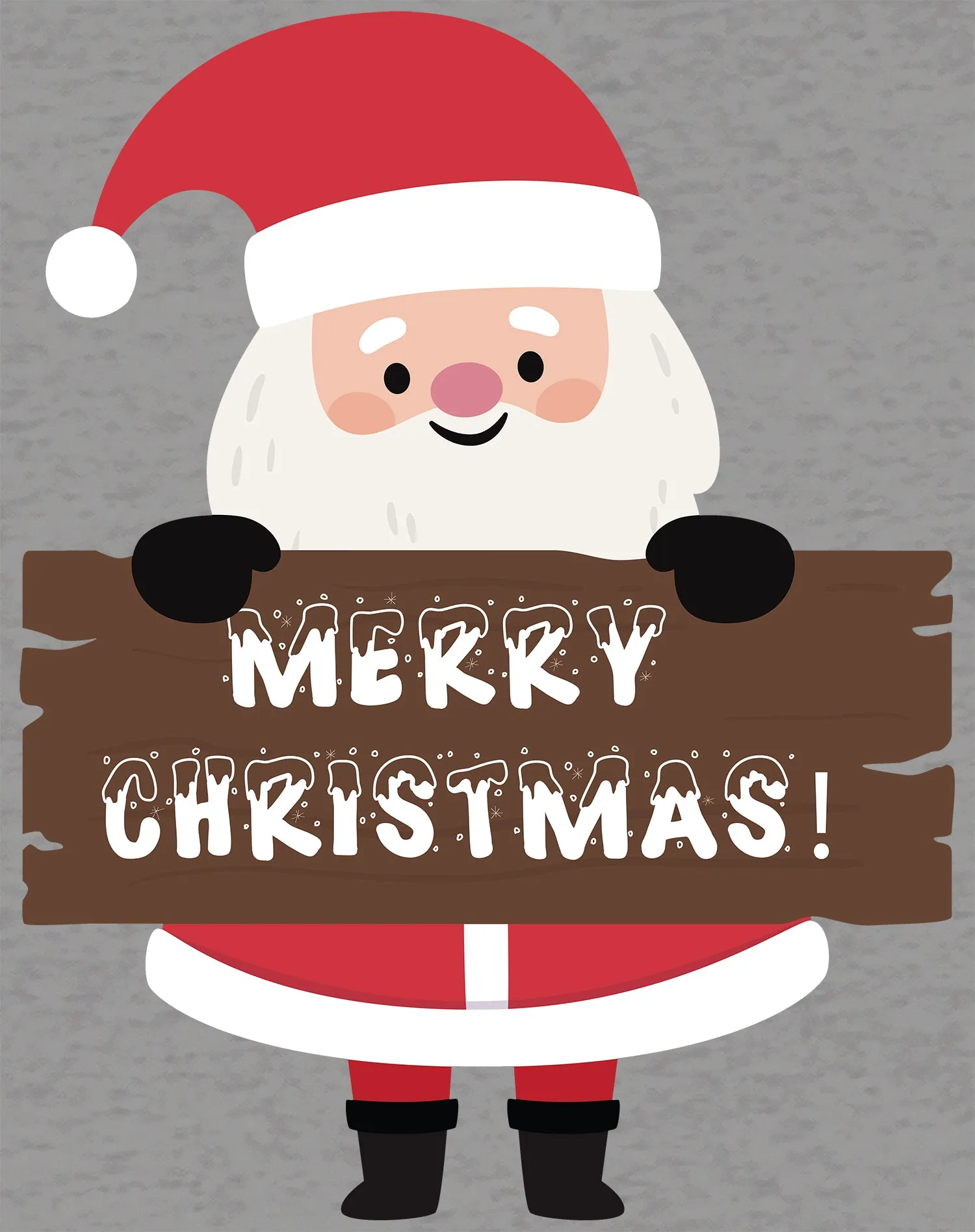 Christmas Santa Merry Xmas Joy Cute Fun Matching Family Kid's T-Shirt