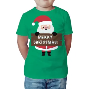 Christmas Santa Merry Xmas Joy Cute Fun Matching Family Kid's T-Shirt