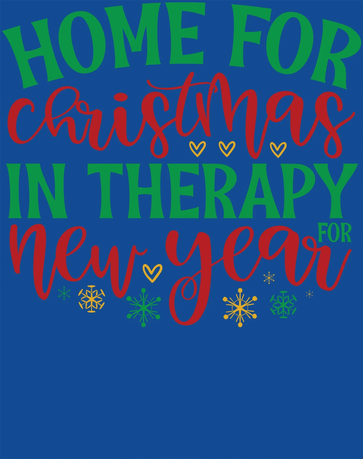 Christmas Therapy Meme Funny Sarcastic Slogan New Year Lol Men's T-Shirt